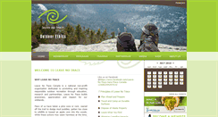 Desktop Screenshot of leavenotrace.ca